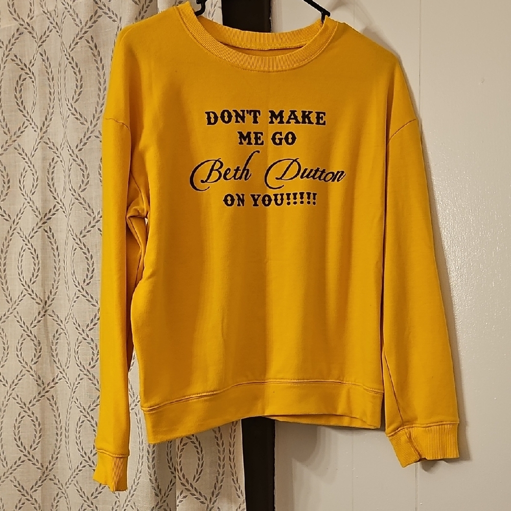 Yellow Graphic Sweatshirt